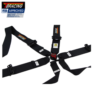 Arnés de Seguridad de 6 Puntos Tbracing Homologado por la FIA, de Poliéster, con Hebilla de Liberación Rápida de Metal - Product Image 1
