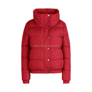 KIJJW1 Veste bouffante personnalisée de haute qualité pour femmes, respirante, camouflage, peau de mouton, rayures, broderie, perles, rivet, coton - Product Image 1