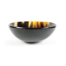Bol en corne de buffle vaisselle et vaisselle de couleur noire et blanche naturelle bol en corne de buffle artisanat top vente - Product Image 4