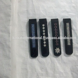 Clips décoratifs en cuir Bling pour dames Accessoire de bottes d'inspiration équestre respirant - Product Image 6