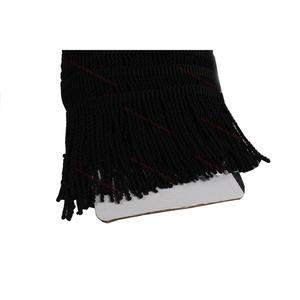 Franges et garnitures noires en fil et métaux, filets métalliques et filetés, 2 pièces - Product Image 1