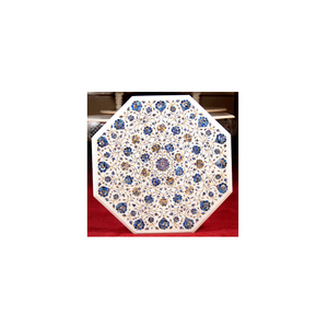 โต๊ะกาแฟ Pietra Dura ลายหินอ่อนสีขาวที่สวยงาม - Product Image 1