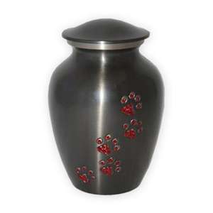 Urnas Funerarias de Metal de Latón/Aluminio Negras y Plateadas de Primera Calidad, Clásicas y Conmemorativas para Mascotas, para Cenizas Funerarias - Product Image 5