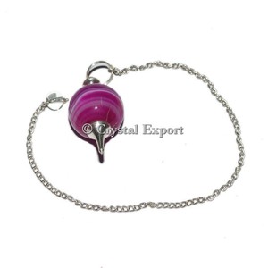 Péndulos de Cobre Estilo Feng Shui al por Mayor con Bola de Ágata y Grabado de Amor, Diseño de Piedra Semipreciosa, Arte Coleccionable - Product Image 4