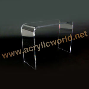 Mesa de té de plástico transparente, mesa acrílica moderna, silla de escritorio acrílica - Product Image 3