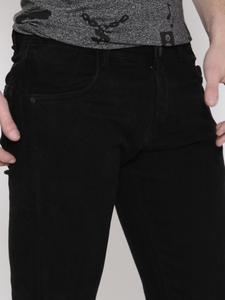 Exportable กางเกงยีนส์ผู้ชาย,ผ้าฝ้าย100% สีดำมีกระเป๋า - Product Image 6