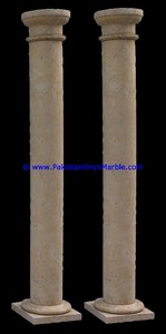 เสาหินอ่อนเวโรนาซาฮาราสีเบจครีมแบบกลวงสำหรับภายนอกอาคาร - Product Image 5