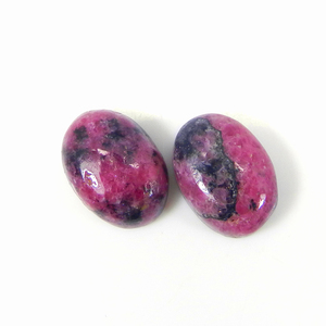 อัญมณีโรโดไนต์สีชมพูธรรมชาติขนาด14x10มม. ทรงวงรี8.90กะรัตสำหรับทำเครื่องประดับ - Product Image 1