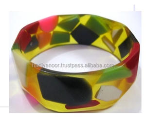 Fashionable H Shape Buffalo Horn and Resin Joint Cuff <b>Bangle</b> Bracelets <b>for</b> <b>Women</b> <b>for</b> Customized Size - Product Image 2