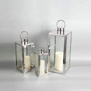 Handmade Stainless Steel Hanging <b>Lantern</b> <b>Christmas</b> Indoor Home Decoration With Iron Candle Holder for <b>Christmas</b> Use - Product Image 1