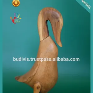 Wood Duck Bestseller Natural Home Decoration Holz ente & Custom ized Carved, hand bemaltes Holz, Suar Wood Natural Style Animal