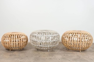 Traditional Style <b>Rattan</b> Ottoman <b>Chair</b> From Vietnam for Living Room Hotel Home <b>Office</b> Use - Product Image 5