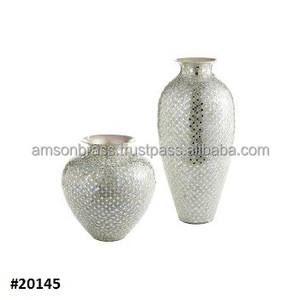 Vase de décoration de table en métal à double poignée, décor indien, trompette en aluminium, vase à fleurs, design royal, vente à chaud de créateur - Product Image 5