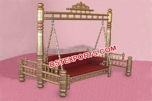 Balançoire de mariage traditionnelle indienne en bois sculpté à la main, balançoire pour mariage, promotion spéciale - Product Image 3