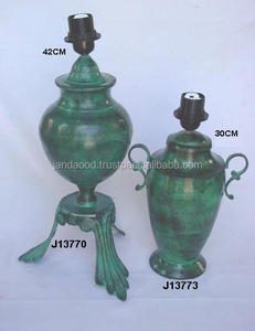 Lampes de table en laiton fini patine verte de haute qualité Tables d'appoint à base de métal pour la décoration intérieure prix de gros - Product Image 2