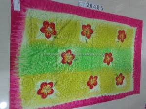 Sari imprimé en micro polyester 100% coton pour femmes, châle décontracté de longueur carrée pour département musulman - Product Image 4