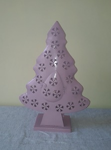 Árbol de hierro recubierto de polvo de fábrica, árbol x-mass, hecho a mano - Product Image 3