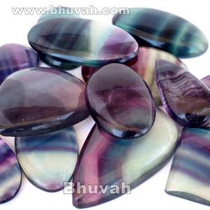 Top vente bonne note brillant A +++ pierre précieuse de qualité cabochon de fluorite naturelle - Product Image 2