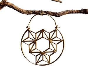Boucle d'oreille Tribal indienne en laiton, pour style Boho, anneaux d'oreilles, offre spéciale, 1 pièce - Product Image 2