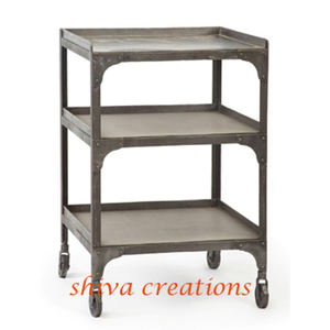 Vente en gros de meubles vintage en métal sur mesure à 3 niveaux, étagère de rangement moderne pour bureau, cuisine, meubles vintage de style industriel - Product Image 2