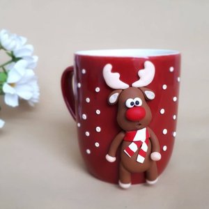 Kahve fincanı hediye, <span class=keywords><strong>Rudolph</strong></span> ren geyiği, kırmızı kupa - Product Image 4