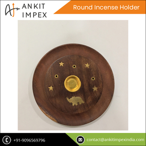 Diseño de elefante de alta calidad con cono redondo quemador de incienso de madera soporte de palo - Product Image 2