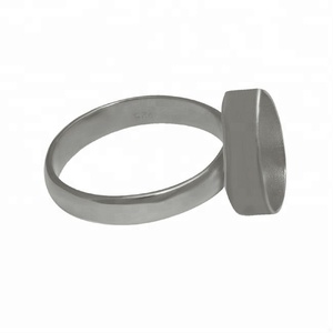 Pear Shape Black Ruthenium <b>Plain</b> <b>Ring</b> Finding Handmade Solid Sterling Silver Jewelry Manufacturer Wholesaler CASA DE PLATA - Product Image 3