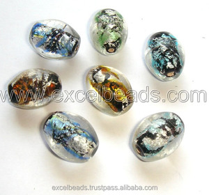 Belles perles de verre et lampwork déjouées en argent pour bijoux perles de bijoux en cristal - Product Image 5