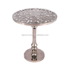 Mesa de centro dorada para sala de estar, mueble de METAL, mesa redonda, superventas - Product Image 1