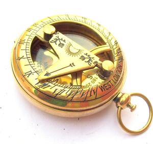 MARITIMO LATÓN VINTAGE SUNDIAL COMPASS, NAUTICAL LATÓN SUNDIAL COMPASS DE CALVIN HANDICRAFT - Product Image 2