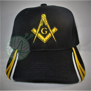 Boussole carrée brodée libre Mason Headwear maçonnique Regalia dans le style de tissu commun - Product Image 2