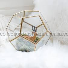 hot product factory wholesale Modern Design Clear Glass & Black Metal <b>Frame</b> <b>Plant</b> Terrarium / Decorative Cent - Product Image 2