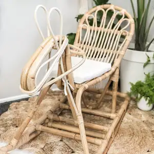 Baominh vintage nursery natural baominh rattan rocking horse vintage mid century scandinavian rattan wicker rocking horse bm3005 11