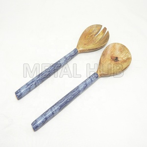 Eco-Friendly Sustainable <b>Wooden</b> <b>Salad</b> <b>Server</b> Set Flatware Sets for India Green Giveaways - Product Image 1