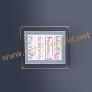 fast food menu display board/restaurant menu digital display board menu sign rack