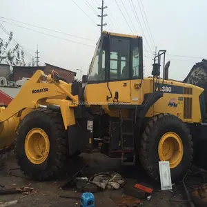 Cargador de ruedas japonés usado komatsu WA380, cargador frontal hecho en Japón