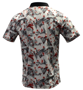Camisetas de Golf de Manga Corta con Cuello en V para Hombre, Personalizadas con Logotipo, de Spandex/Poliéster, Transpirables y de Alta Calidad, Directo de Fábrica - Product Image 3