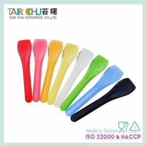 Cucharilla de plástico desechable para helados, cucharilla negra de Color oscuro de 9,5 cm, superventas - Product Image 5