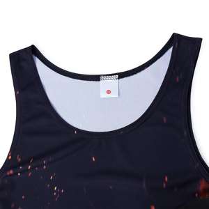 Camiseta sin mangas de cuello alto, 100 algodón, personalizada, sublimación - Product Image 3