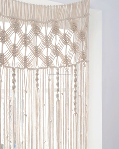 Home <b>Curtains</b> Indian Supplier Elegant Bedroom Macrame Door <b>Curtains</b> - Product Image 2