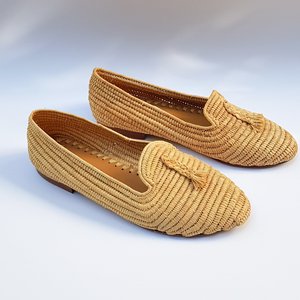 Raffia รองเท้าโลฟเฟอร์แฮนด์เมดรองเท้าฤดูร้อนรองเท้าโมร็อกโก - Product Image 1