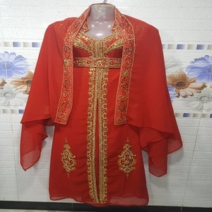Abaya de Poliéster Georgette, Jalabiya Tradicional, Kaftán, Ropa United Exports (India) para Mujeres Adultas - Product Image 3