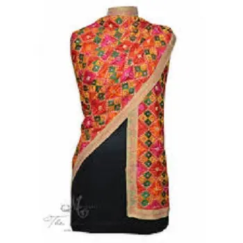 Phulkari Dupatta 여성용 최고의 품질 소프트 Dupatta for Girls Gifting Use 인도에서 수출 가격으로 제공