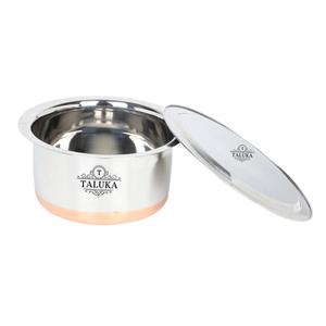 ผู้ผลิตอินเดีย118ออนซ์โทเปีย Patila สแตนเลสทองแดงด้านล่างชุดเครื่องครัว - Product Image 2