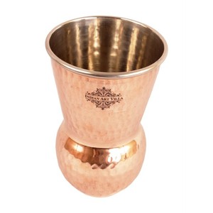 แก้วทัมเบลอร์ดีไซน์แบบทุบทำจากทองแดงทำจากเหล็กบริสุทธิ์สำหรับจัดเก็บและดื่ม - Product Image 4