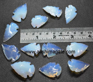 Pointes de flèches en Opalite 1 pouce, vente en gros, artisanat en cristal, pierres semi-précieuses, roches Reiki, minéraux Feng Shui, pointes de flèches - Product Image 1
