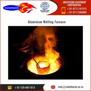 Fourneau de fusion d'aluminium Indotherm de 500 kg de capacité, alimentation électrique, nouveau moteur à roulement à haute efficacité, usine de fabrication - Product Image 2