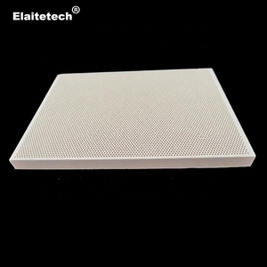 A raggi infrarossi a nido d'ape in ceramica bruciatore di foglio/brucia piastra per barbecue 132x92x13mm