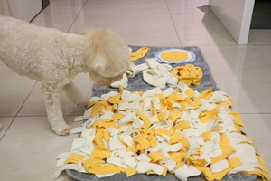 3-PC Dog <b>Snuffle</b> <b>Mat</b> Funny Game Feeding Training Food Search Nose Work Dog Pattern Hook and Loop Fasten Design - Product Image 6