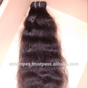 100% Extensions de cheveux de temple de tissage de cheveux crus indiens non transformés alignés sur les cuticules de l'Inde - Product Image 6